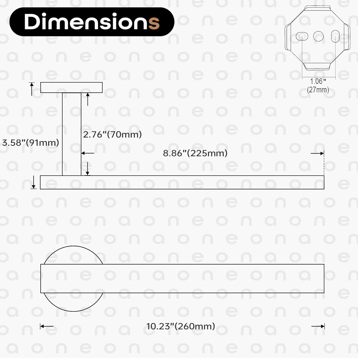 Bath Towel Rings Bathroom Towel Holder Modern Small Hand Towel Bars Stainless Steel Wall Mounted Oil Rubbed Bronze AN3001ORB