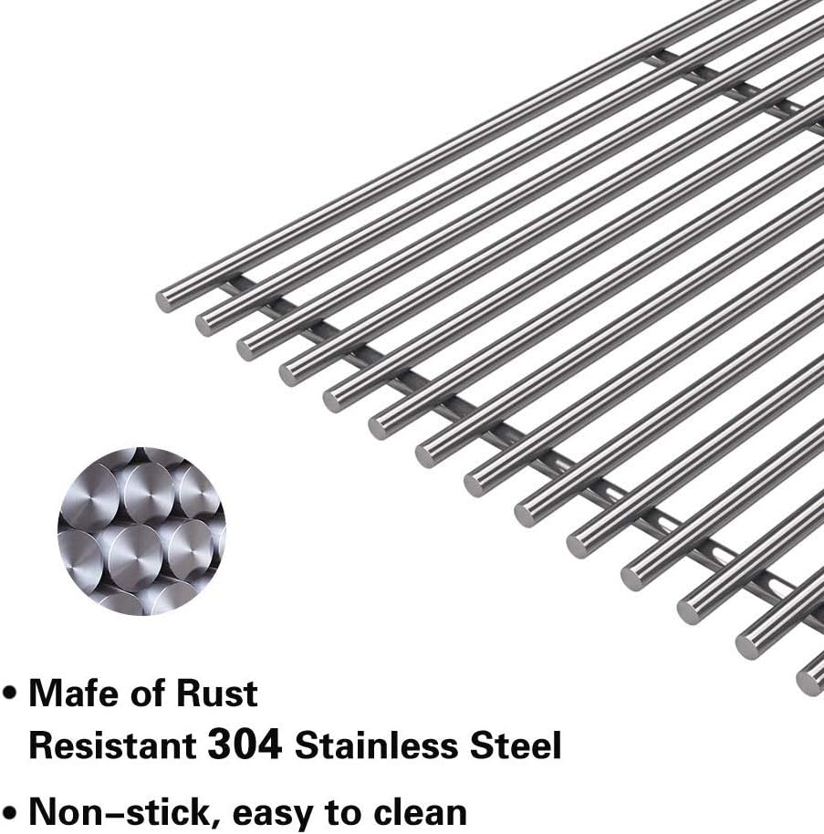 SG523 (2-Pack) 15" Stainless Steel Cooking Grid/Grates for Weber 7523 Genesis Silver A, Spirit E-200,Spirit 500,Spirit 210 (2007-2012) Gas Grills