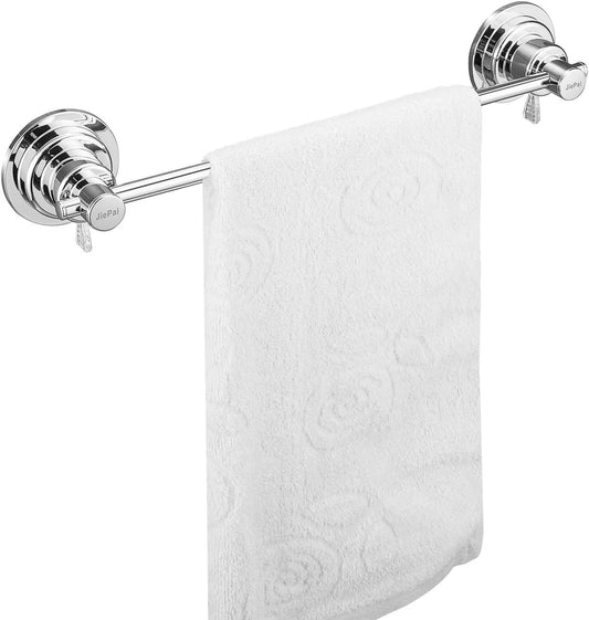 JiePai Suction Cup Towel Bar 16 Inch,Removable Vacuum Suction Towel Holder Suction Towel Rack for Bathroom Kitchen