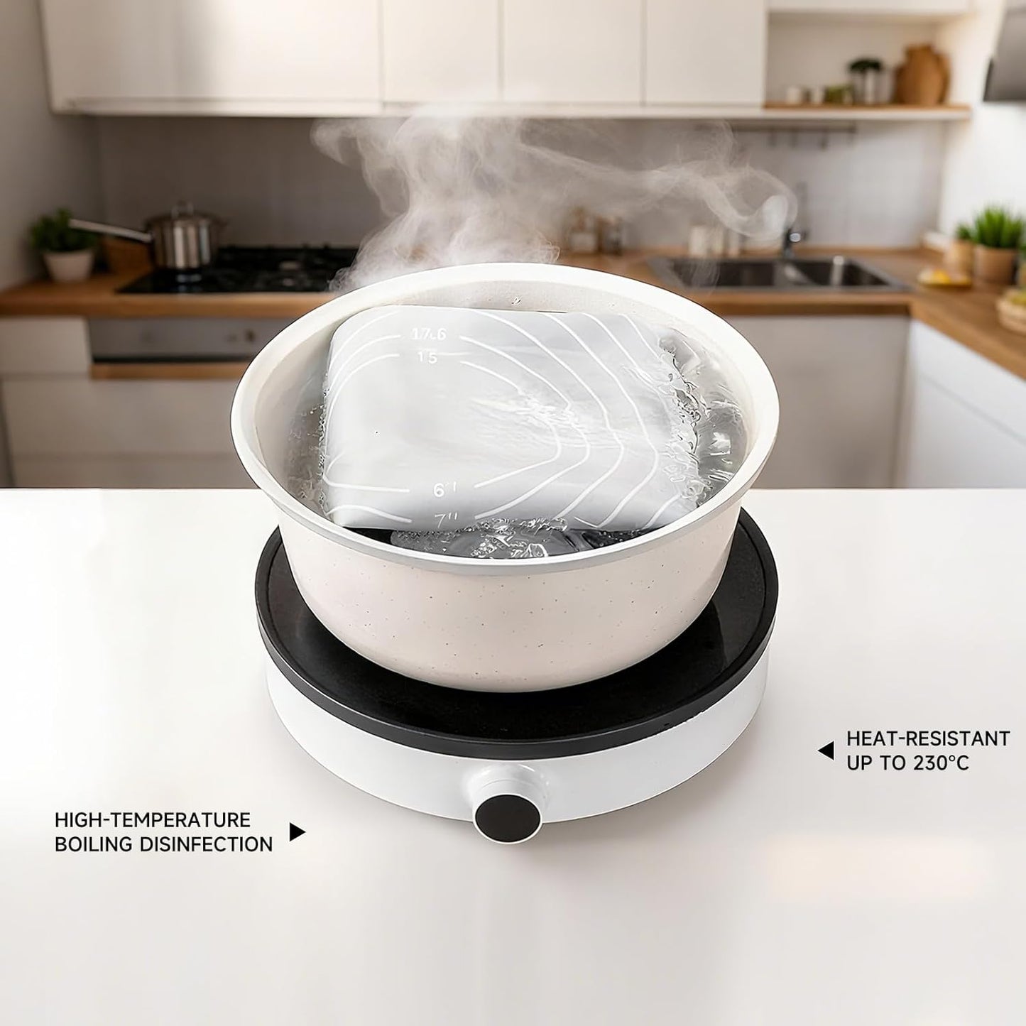 LCOCWMYS Silicone Baking Mat 27"L x 20"W Silicone Baking Mat with Raised Lip, Ideal for Making Pastries, Bread, Cookies, Pizza, Fondant, Pasta