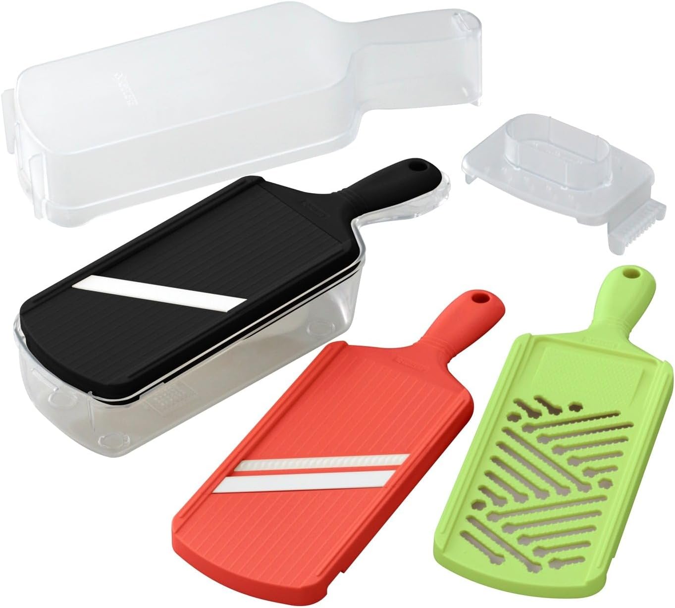 Kyocera Advanced Ceramic Slicer Set with Adjustable Mandoline, Julienne Slicer, and Grater