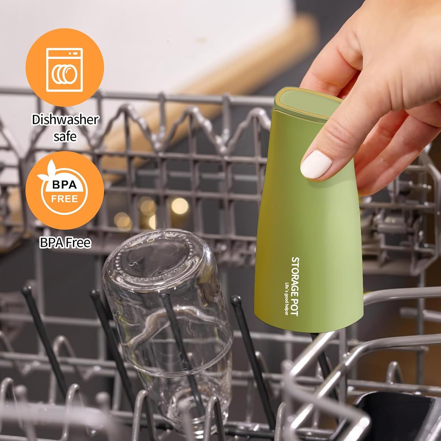 YARRAMATE Large Capacity Aesthetic Olive Oil Dispenser for Kitchen, 500ml /17oz Cooking Glass Vinegar Drizzler, Leak Proof Oil Bottle, Non-Drip Soy Sauce Dispenser, Oil Pourer & Labels(Green)