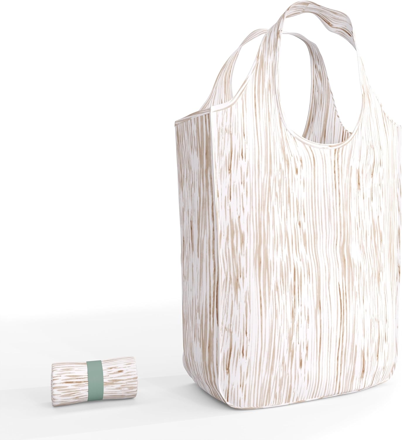 Reusable Grocery Bag - Stylish Shopping Bag for Groceries - Foldable Tote Bag - Medium Size