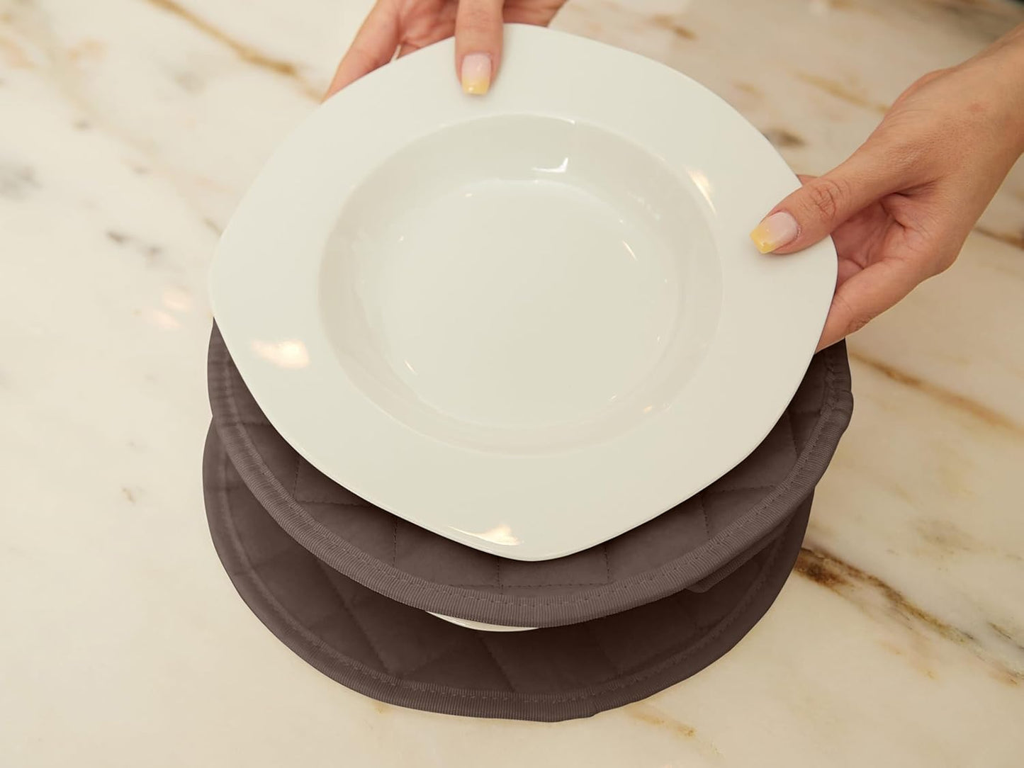 Covermates Keepsakes - Dish Storage - Padded Protection - ID Window - Stain Resistant - Machine Washable - China Storage, Bronze