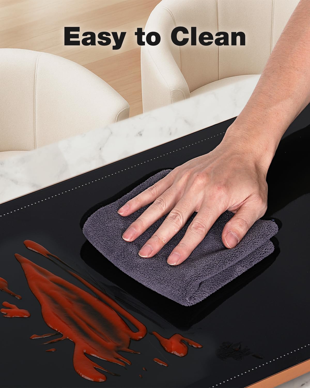 Electric Warming Tray (40''×12''), Adjustable Temperature, 10s Full Surface Heating, Smart Scheduling + Timer, Intelligent Digital Display, Food Warmer for Parties, Buffet, Home Use