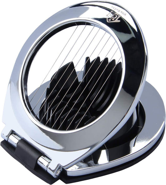 Multi Function Stainless Steel Egg Slicer Hard Boiled Eggs Dishwasher Safe Heavy Duty Egg Cutter Kitchen Helper