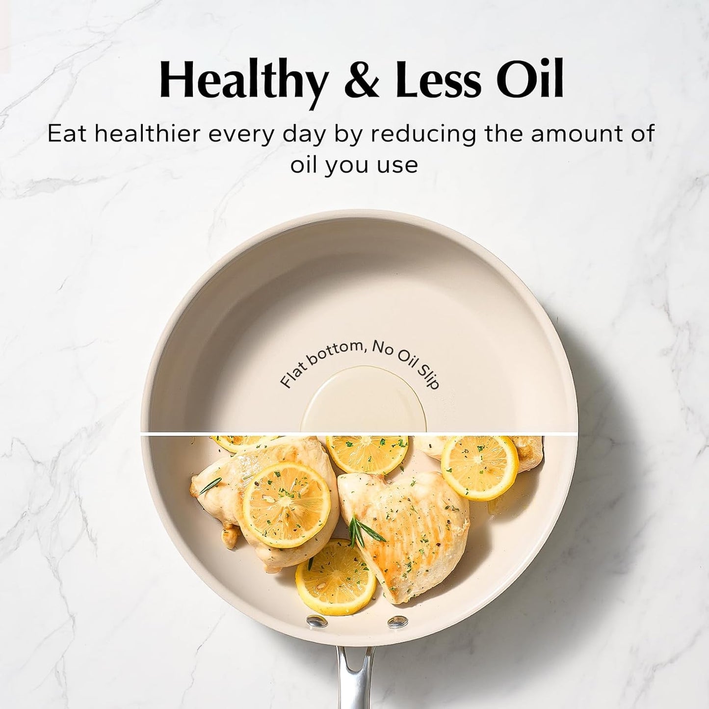 Redchef Nonstick Frying Pan Skillet, Ceramic Non-Stick Saute Pans, 11 inch Cooking Fry Pan with Stay Cool Handle, All Stovetops (Gas, Electric & Induction), Dishwasher/Oven Safe, PFAS-Free, Non Toxic