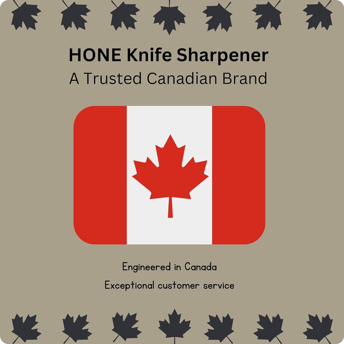𝗛𝗢𝗡𝗘 Knife Sharpener: Engineered in Canada, Knife Blade Repair and Restoration Tool with Ball Bearings and Detachable Dual-Sided Diamond Sharpening Plates.