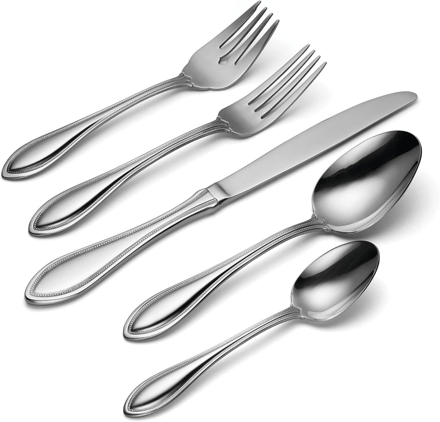 Oneida 2905045HL20 American Harmony 45 Piece Everyday Flatware Set, Service For 8
