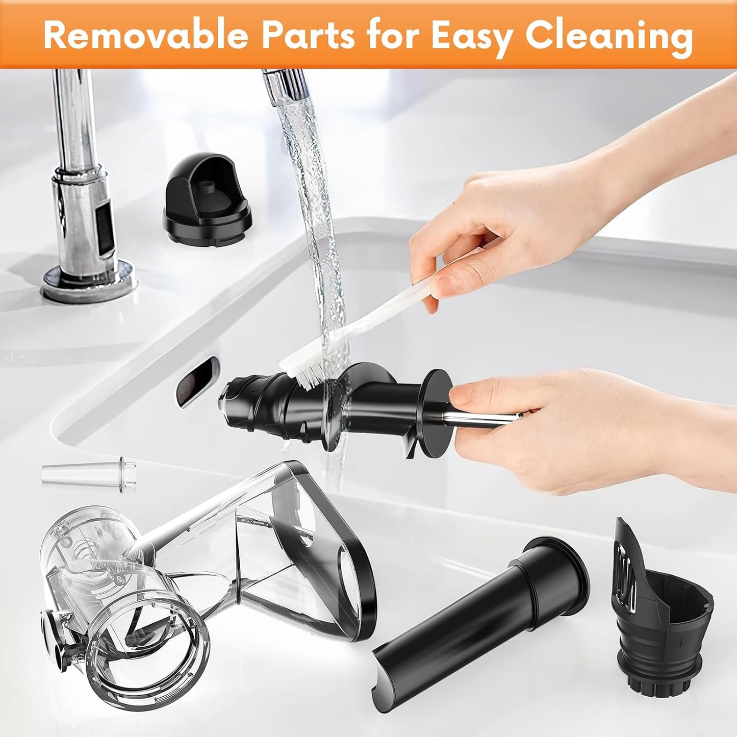 Masticating Juicer Attachment for KitchenAid Stand Mixer, Cold Pressed Juicer Machine, Slow Masticating Juicer Attachment with Dual Feed Chute and Pusher by FGREEBLE