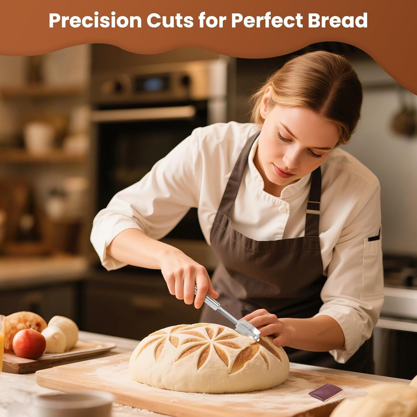 Bread Lame, Professional Sourdough Scoring Tool, Hand Crafted Bread Scoring Knife with Stainless Steel Handle, Premium Dough Slashing Cutter Tool with 15 Razor Blades, Gift for Bakers (Men/Women)