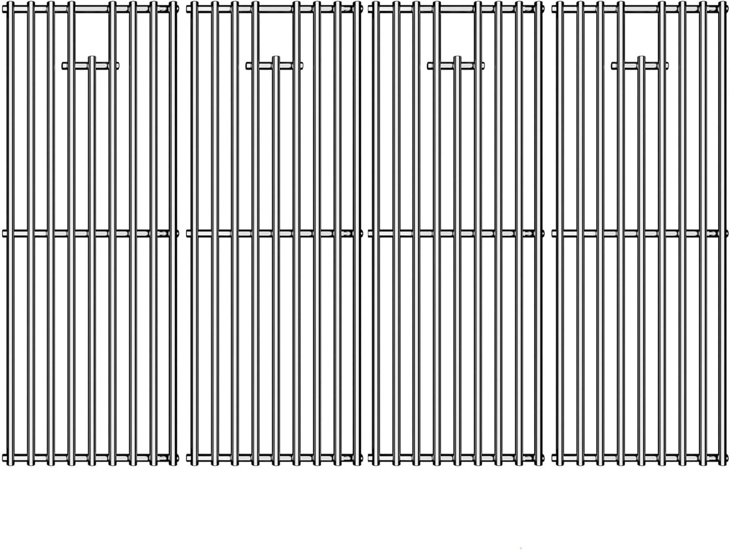 Stainless Steel Cooking Grill Grates Replacement for 16517 Bull BBQ Angus, Brahma, Lonstar Select, Outlaw Steer Premium, Lonestar Select, 7 Burner Premium, 19.25" x 30"