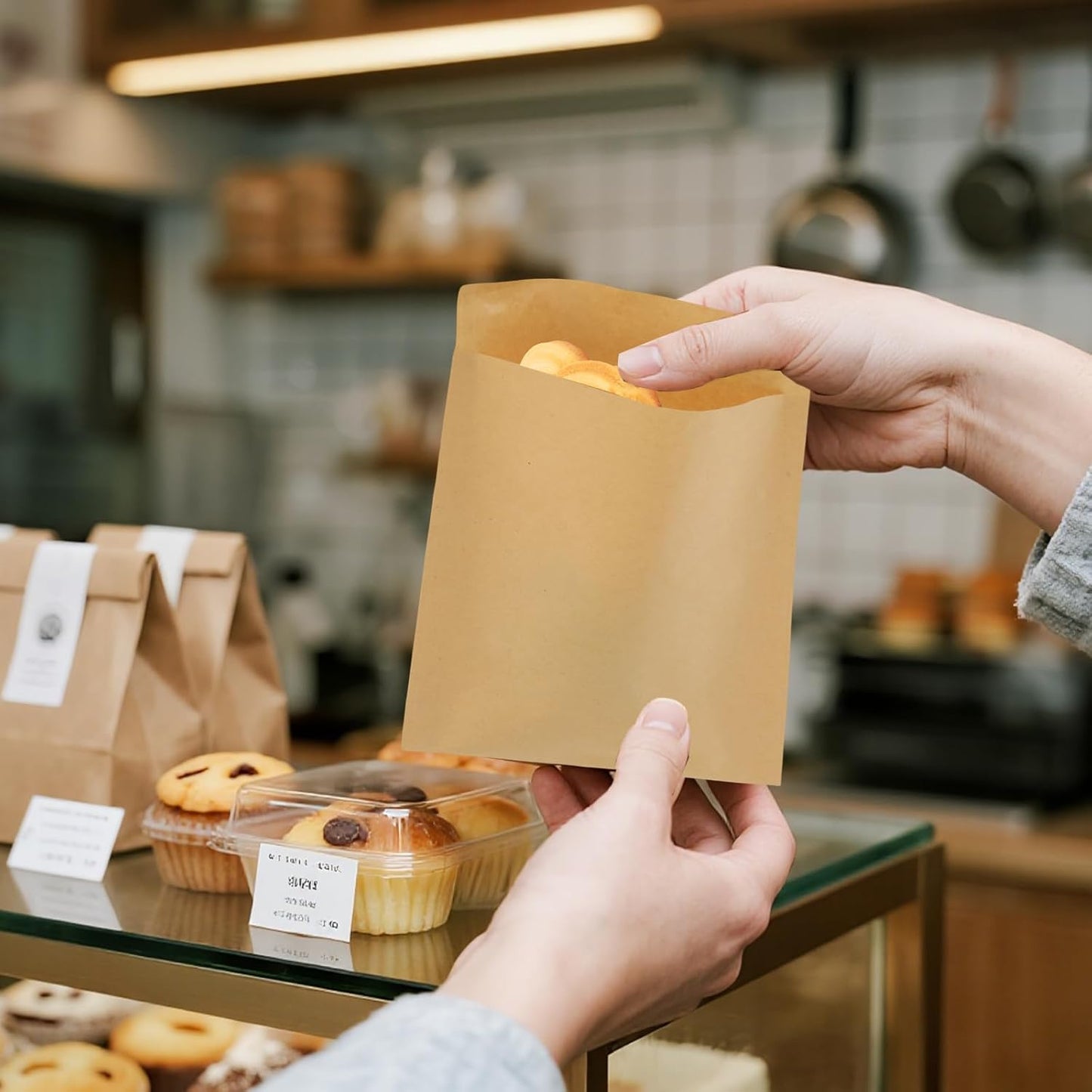 800 Pack Wax Paper Sandwich Bags 4x6 inch Wax Paper Bags, Greaseproof Bag Paper Cookie Bags Bakery Wax Bag for Food, Sandwich, Snacks, Cookie, Candies and More