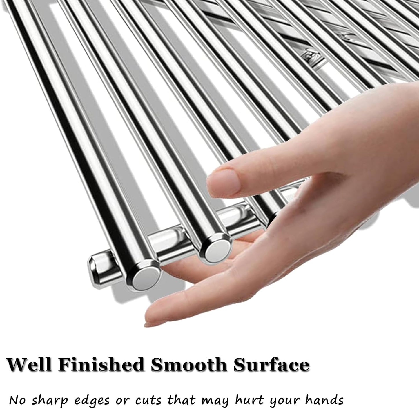 Orgneas BBQ Grill Grate Replacement Parts for 16517 Bull BBQ Angus, Brahma, Lonstar Select, Outlaw Steer Premium, Lonestar Select, 7 Burner Premium - SS304 7.5" x 19.25"