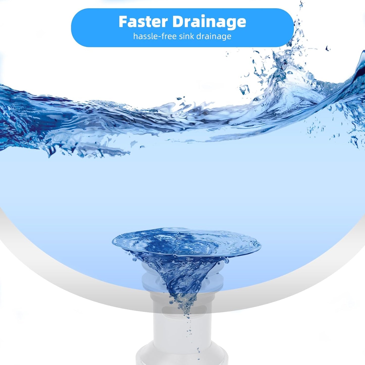 Hibbent 2 Pack Universal Bathroom Sink Drain Stopper, Pop Up Drain Strainer with Overflow, Push and Seal Sink Plug with Basket for Lavatory Vanity Vessel, Anti-Clogging Strainer, Brushed Nickel