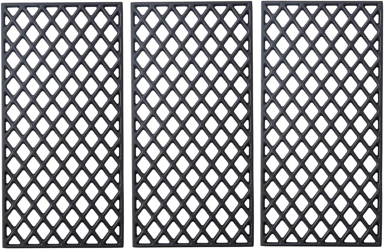 Grill Grate GR2210601-MM-00 Replacement Parts for Members Mark 5 Burner Gas Grill GR2210601-MM-00 Sam's Club Cooking Grids Cast Iron Grill Grates Broil King BBQ Rankam Grill Parts, 3 Pack
