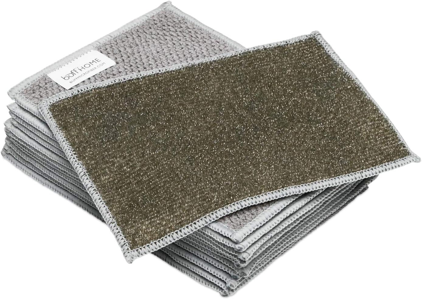 Microfiber Wholesale Dish Cloths | Scrubs & Cleans: Dishes, Sinks, Counters, Stove Tops | Easy Rinsing | Machine Washable | 12 Pack (Size 4 x 6 inches) Grey