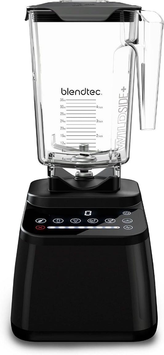 Blendtec Original Designer Series Blender and 90 Oz WildSide+ Jar - Kitchen Blender Bundle - Black
