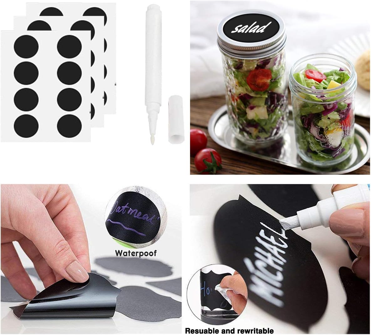 Mason Jars Canning Jars, 24 Pack Jelly Jars With Regular Lids, Ideal for Jam, Honey, Wedding / Shower Favors, DIY Magnetic Spice Jars - 4 OZ x 8, 8 OZ x 8, 12 OZ x 8 (4oz -8oz-12oz)