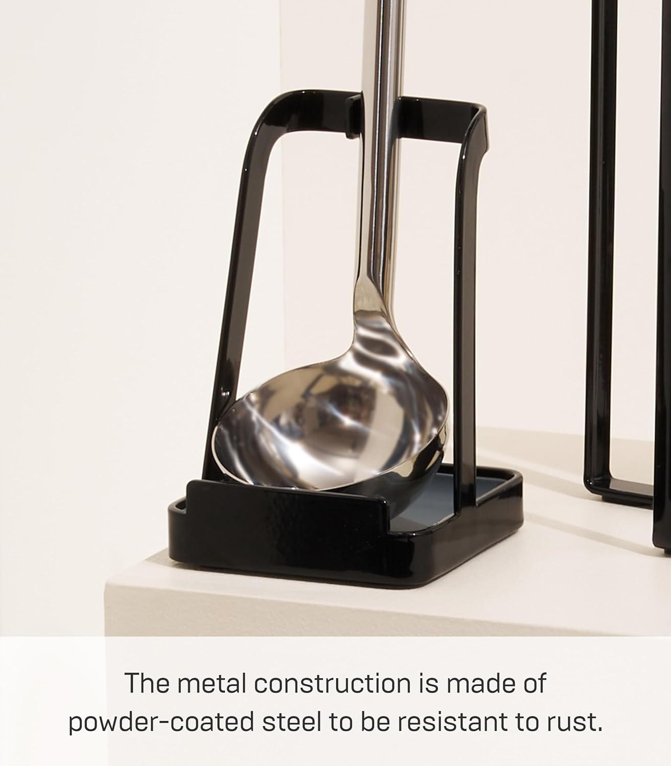 Yamazaki Home Tower Ladle Holder - Lid Stand For Utensils In Kitchen - Steel