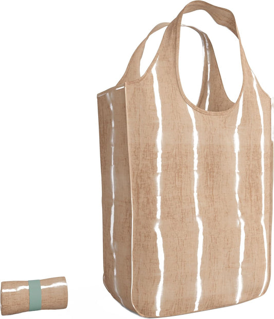 Reusable Grocery Bag - Stylish Shopping Bag for Groceries - Foldable Tote Bag - Medium Size