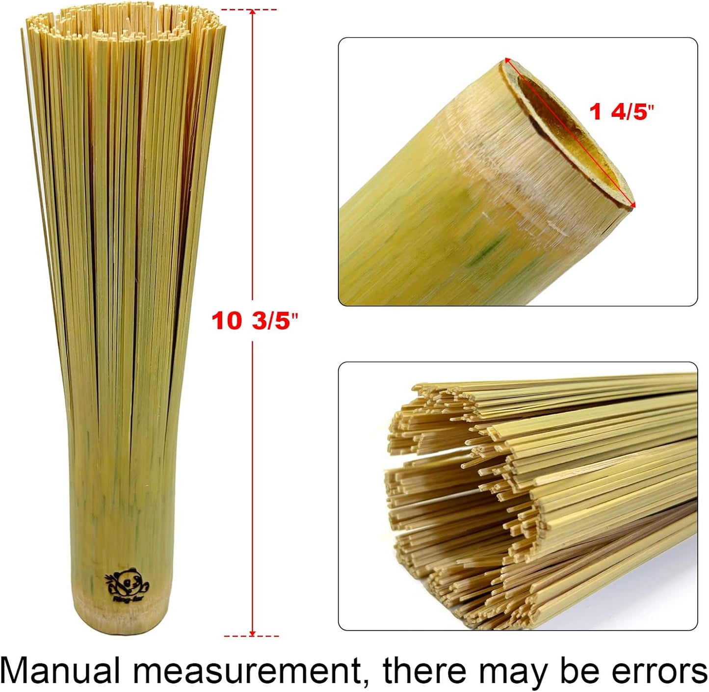 2 Pack Handmade Bamboo Wok Brush,Bamboo Brush for Wok Cleaner,Wok Cleaning Brush for Carbon Steel and Cast Iron,Kitchen Scrubbing Brush for 9" Wok,Dish Brush with Handle,Wok Scrubber Accessories