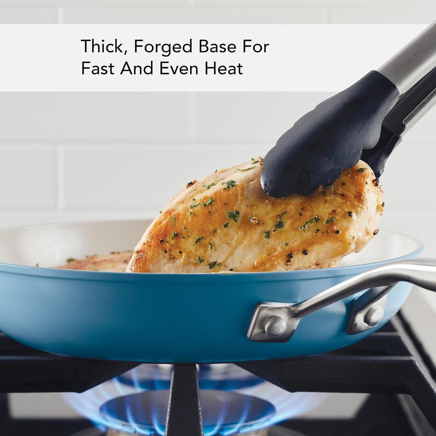 KitchenAid Hard Anodized Ceramic 9-Piece Nonstick Cookware Set – Includes Fry Pans, Saucepan, Stockpot, Durable, Even Heating, Oven Safe to 500°F, Blue Velvet