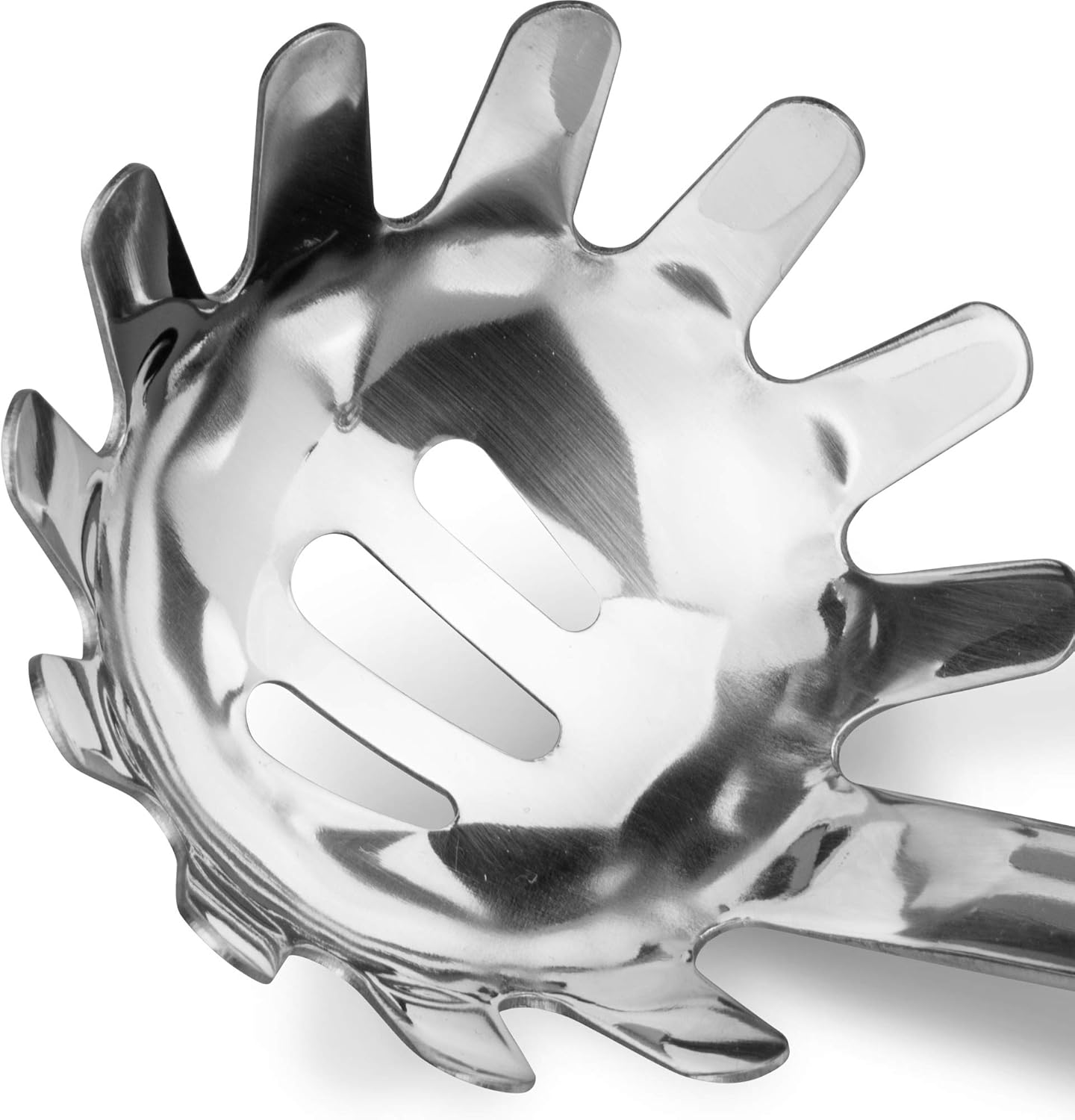 Brushed Stainless Steel Non-Slip Ergonomic Handle Pasta