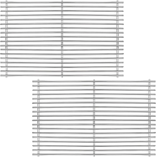Genesis Grill Grates for Weber Genesis 300 Series, Cooking Grates Grill Parts for Weber Genesis E310 E320 E330 S310 S320 S330, 19.5" Steel BBQ Grids Replacement for Weber 7528/7524 Cast Iron Grate