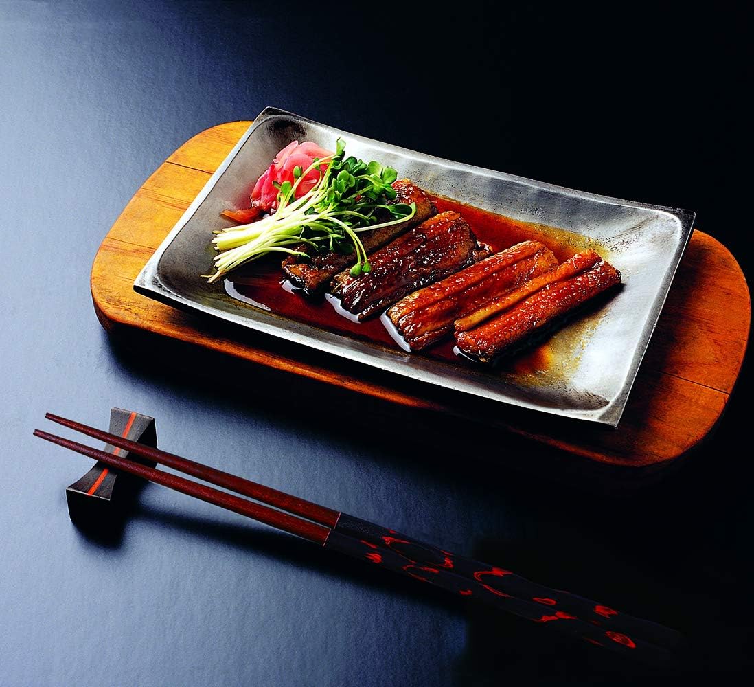 Antner 5 Pairs Hardwood Chopsticks Reusable Japanese Style Natural Wood Chop Stick Hand-Carved Chopstick Gift Set, 9 Inches