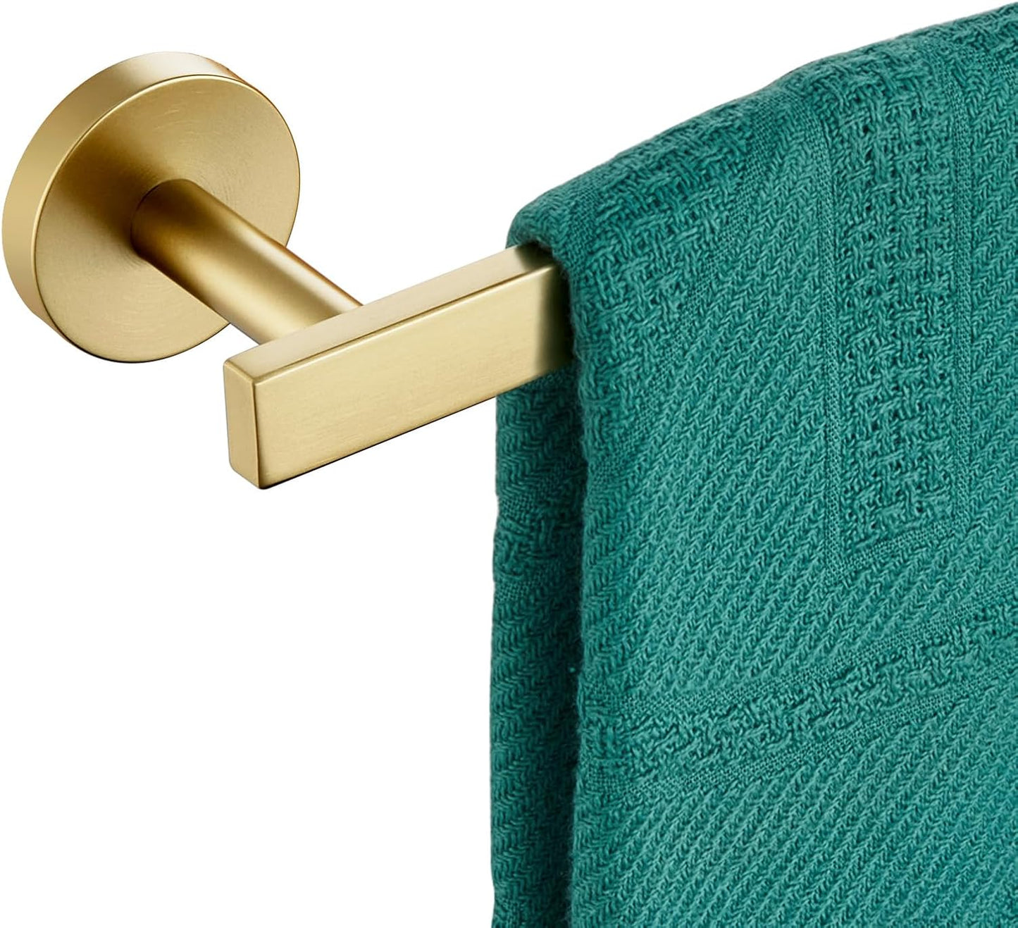 12 Inch Bathroom Towel Bar Bath Towel Rack Kitchen Towel Holder Towel Ring Wall Mounted SUS304 Stainless Steel Brushed Gold AN4001GD-L12