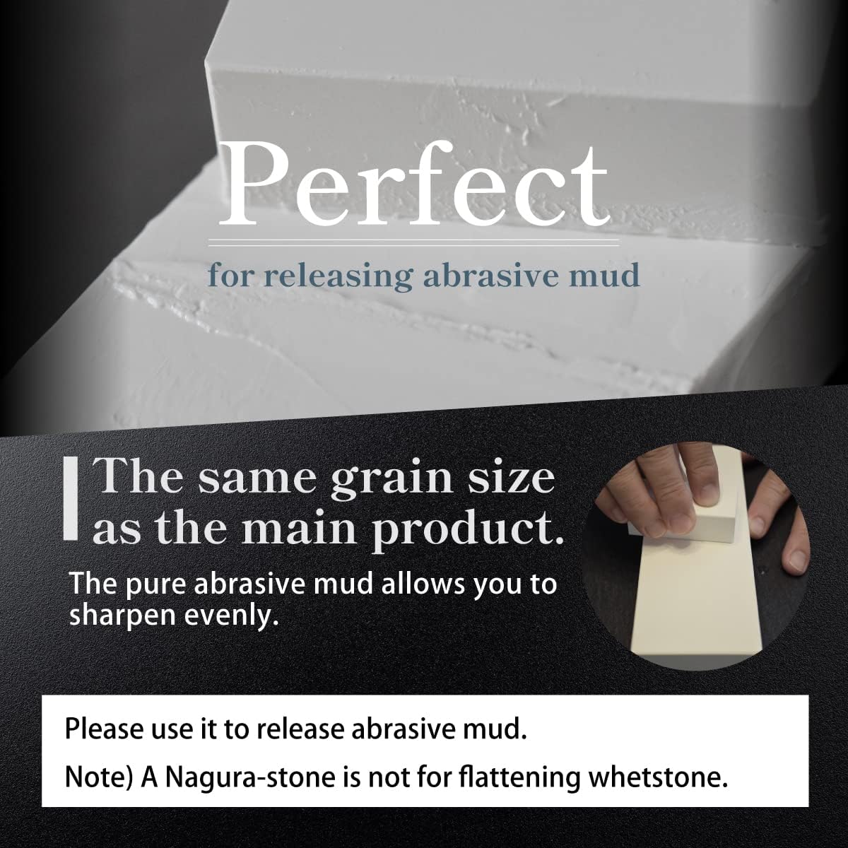 Whetstone Sharpening stone finishing very fine grit 5000 w/Nagura, 7.1" x 2.4" x 0.8" (Pro Power. Perfectly Compact for home use), Made in Japan (#5000)