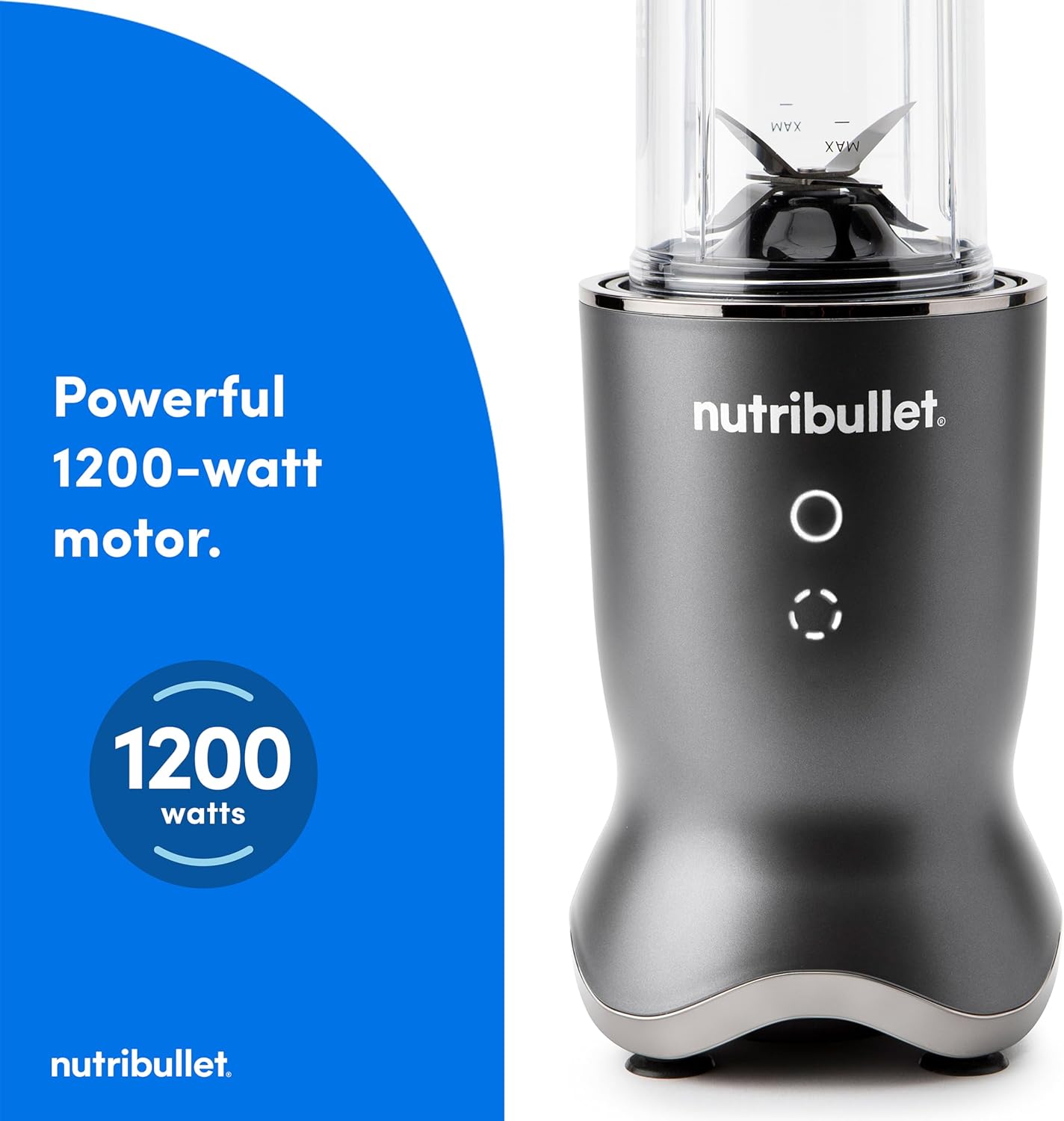 nutribullet Ultra Personal Blender NB50500, 32 oz, Gray (Renewed)