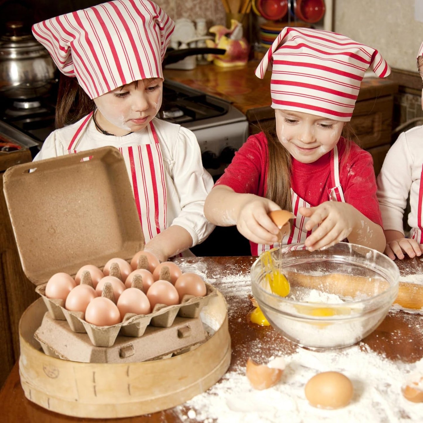 Rtteri 150 Pieces Paper Pulp Egg Cartons 3x4 Style Vintage Blank Egg Cartons for Fresh Duck Quail Storage Kitchen Family Farmhouse