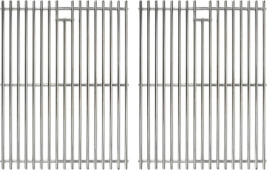 Grill Grates for Nexgrill 4 Burner 720-0830H 720-0830D 720-0670A 720-0783C 720-0783E 720-0958A, 17" Stainless Replacement Parts for 5 Burner 720-0888N Charbroil 463241113 463446015, Kenmore Gas Grill