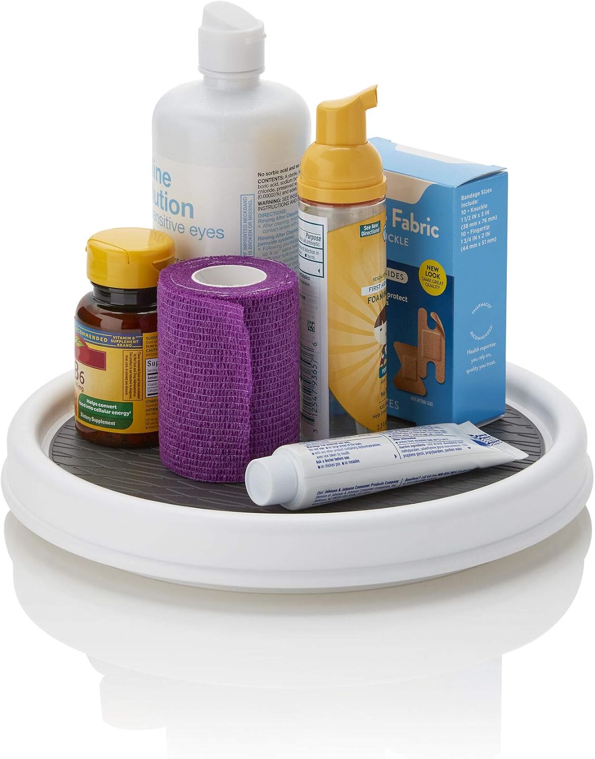 Copco Non-Skid Pantry Cabinet, 9-Inch, White/Gray (Pack of 4)