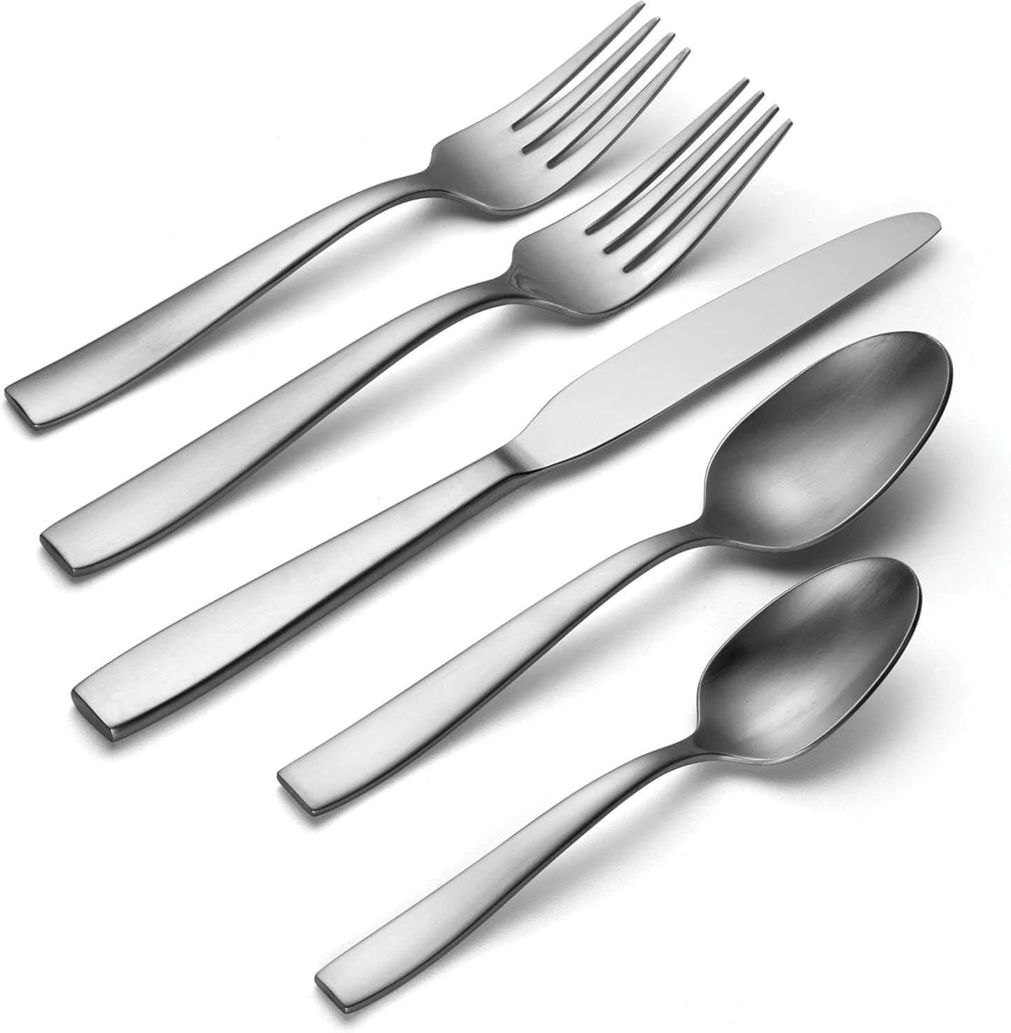Oneida Everdine 20 Piece Everyday Flatware Set, Service for 4 , 18/0 Stainless Steel, Silverware Set, Dishwasher Safe