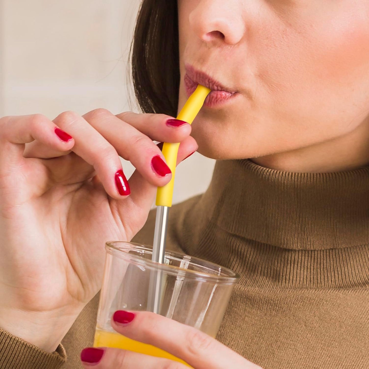 6 Pcs Reusable Metal Straws with Silicone Tip for 30 oz Tumbler, Stainless Steel Long Drinking Straw for YETI, STANLEY, US Acrylio, BJPKPK, Simple Modern and so on