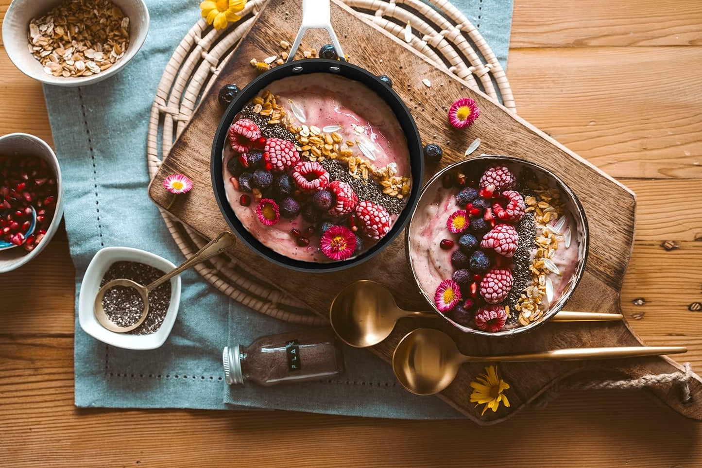 MSMK 3.5 Quart Non stick Sauce Pan with lid, Stay-Cool Handle, Burnt also Nonstick, PFOA Free Non-Toxic, Scratch-resistant, Induction Cooking Pot