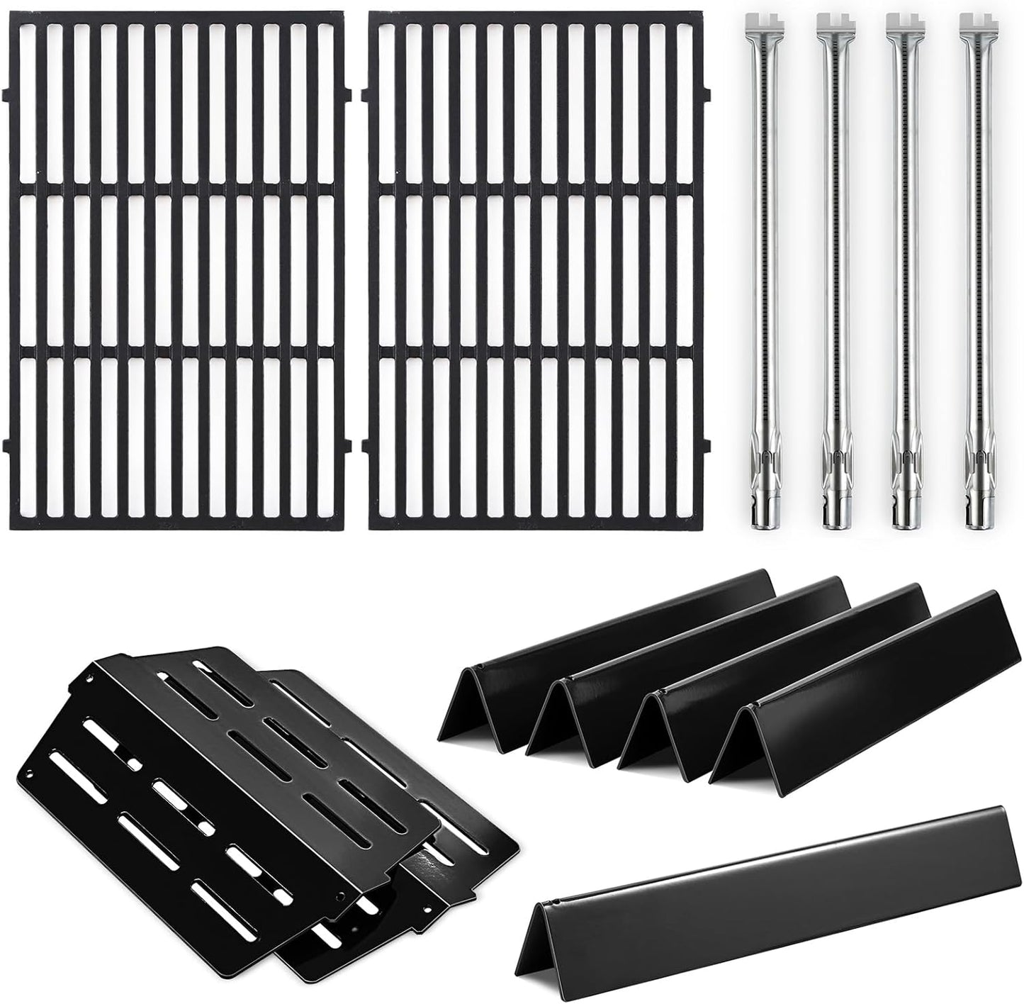 Genesis E-330 4 Burner 62752 7524 Grates 7620 7621 Flavorizer Bars 65505 Heat Deflectors Replacement Parts for Weber Genesis Grill Parts 300 Series E-310 E-320 S-310 S320 S-330 EP-310 EP-320 EP-330