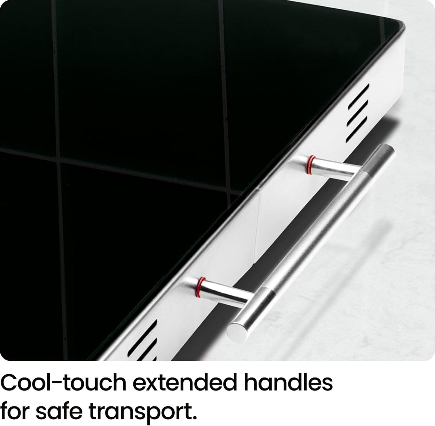 Chefman Electric Warming Tray with Adjustable Temperature Control, Perfect For Buffets, Restaurants, Parties, Events, and Home Dinners, Glass Top Extra Large 21” x 16” Surface Keeps Food Hot – Black