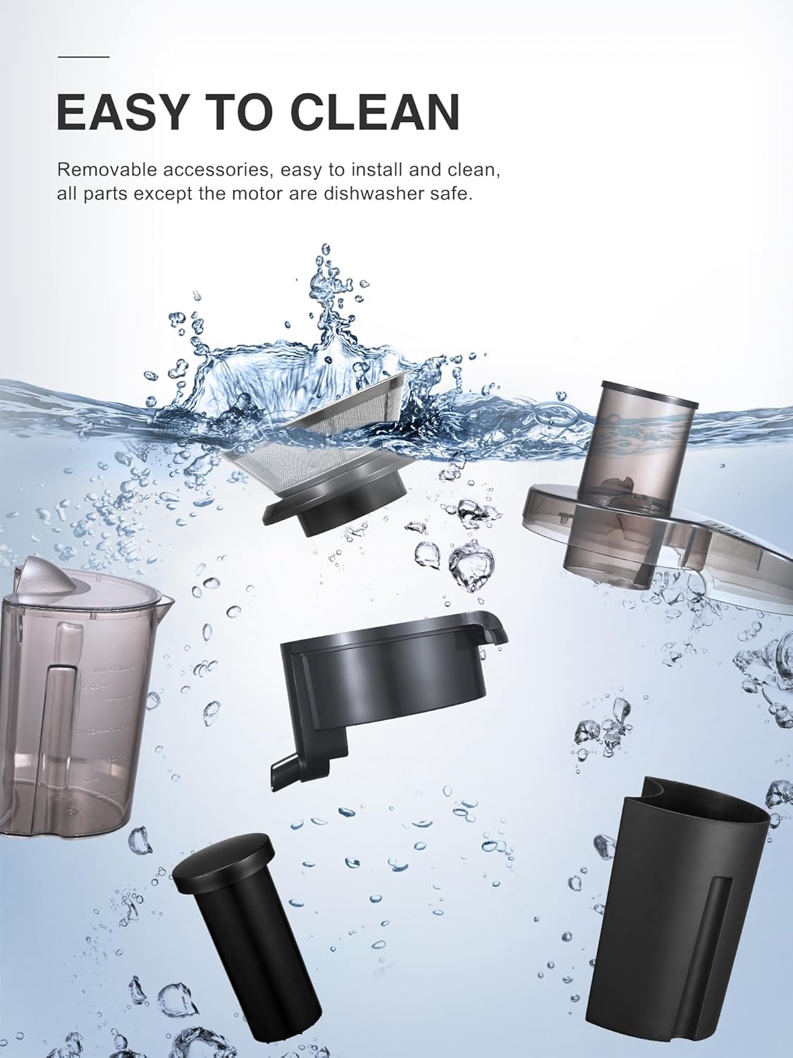 Juicer Machine, 800W Centrifugal Juicer Extractor with Wide Mouth 3” Feed Chute for Fruit Vegetable, Easy to Clean, Stainless Steel, BPA-free (Metallic Red)