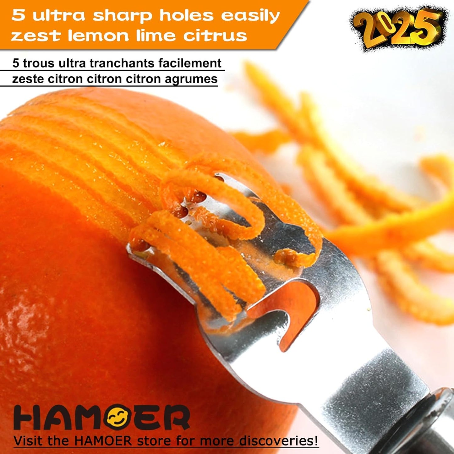 Cheese Grater and Lemon Zester, Handheld for Grating Cheese Chocolate Citrus Peel Ginger Potatoes,two Kitchen and Bar tools