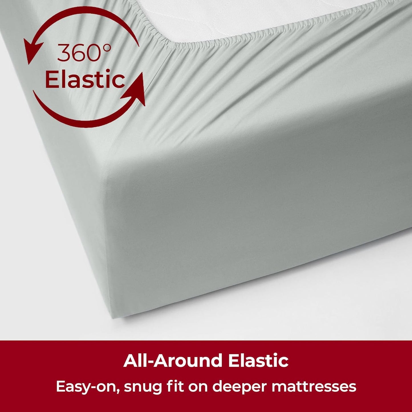 Mellanni Extra Deep Twin XL Sheets - 3 PC Iconic Collection Bedding - Hotel Luxury, Ultra Soft, Cooling Bed Sheets - Wrinkle, Fade, Stain Resistant (Twin Extra Long, Spa Mint)