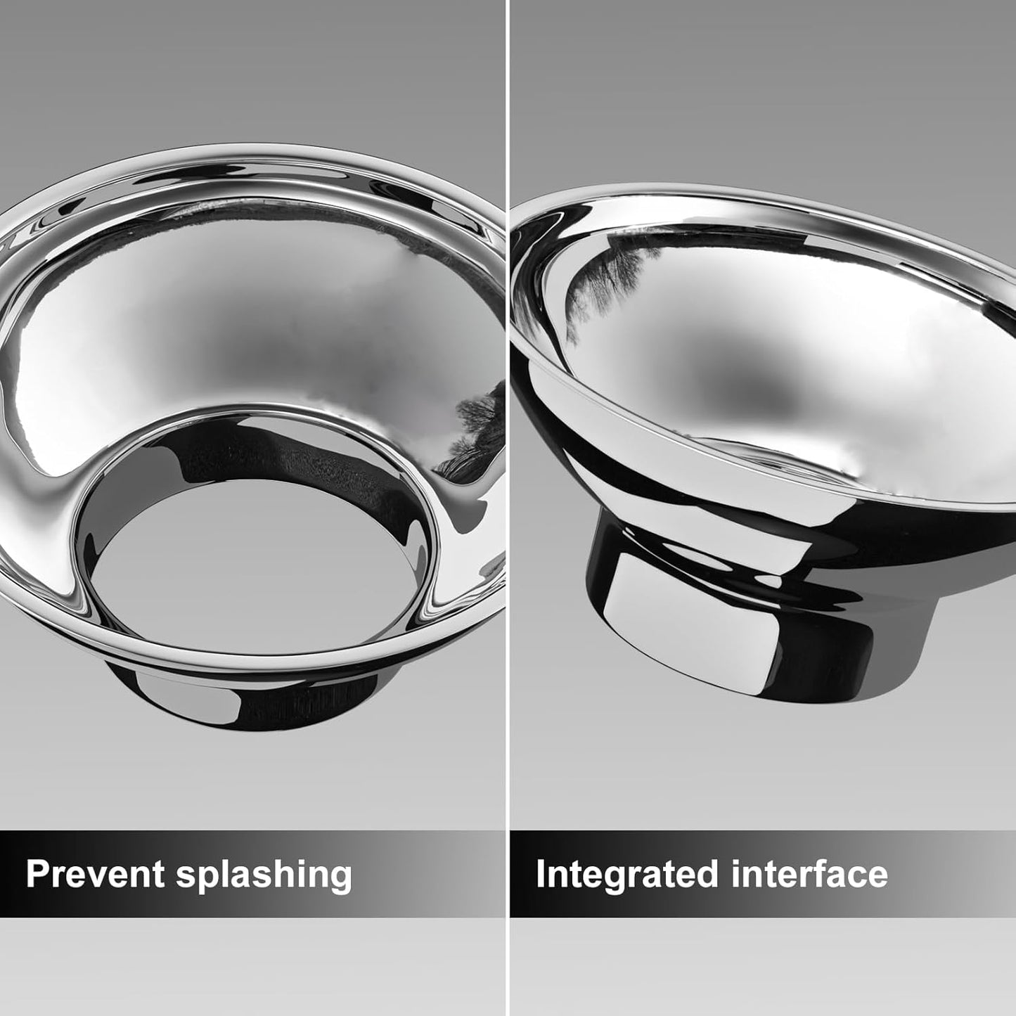 5.7 in X 2.26 in Caliber Stainless Steel Canning Funnel for Regular Caliber Mason Jars - Kitchen Filling Funnel (without filter)