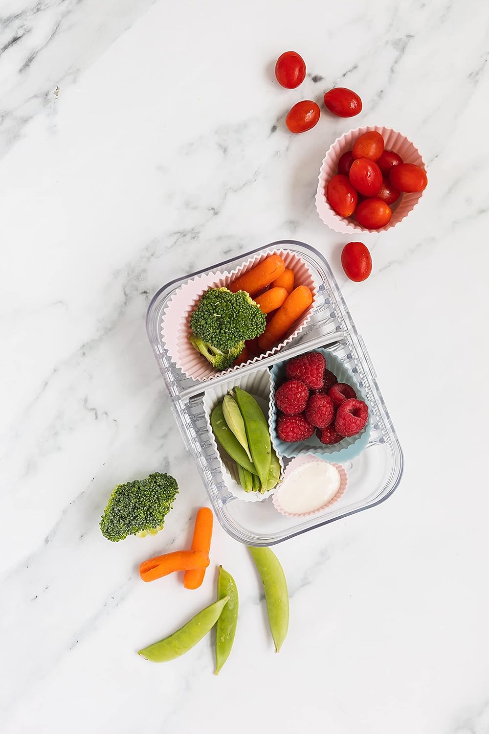 The Silicone Kitchen Reusable Silicone Baking Cups Gift Set Bundle, 24 Regular, 12 Jumbo, 24 Mini, Pink, Blue, Gray