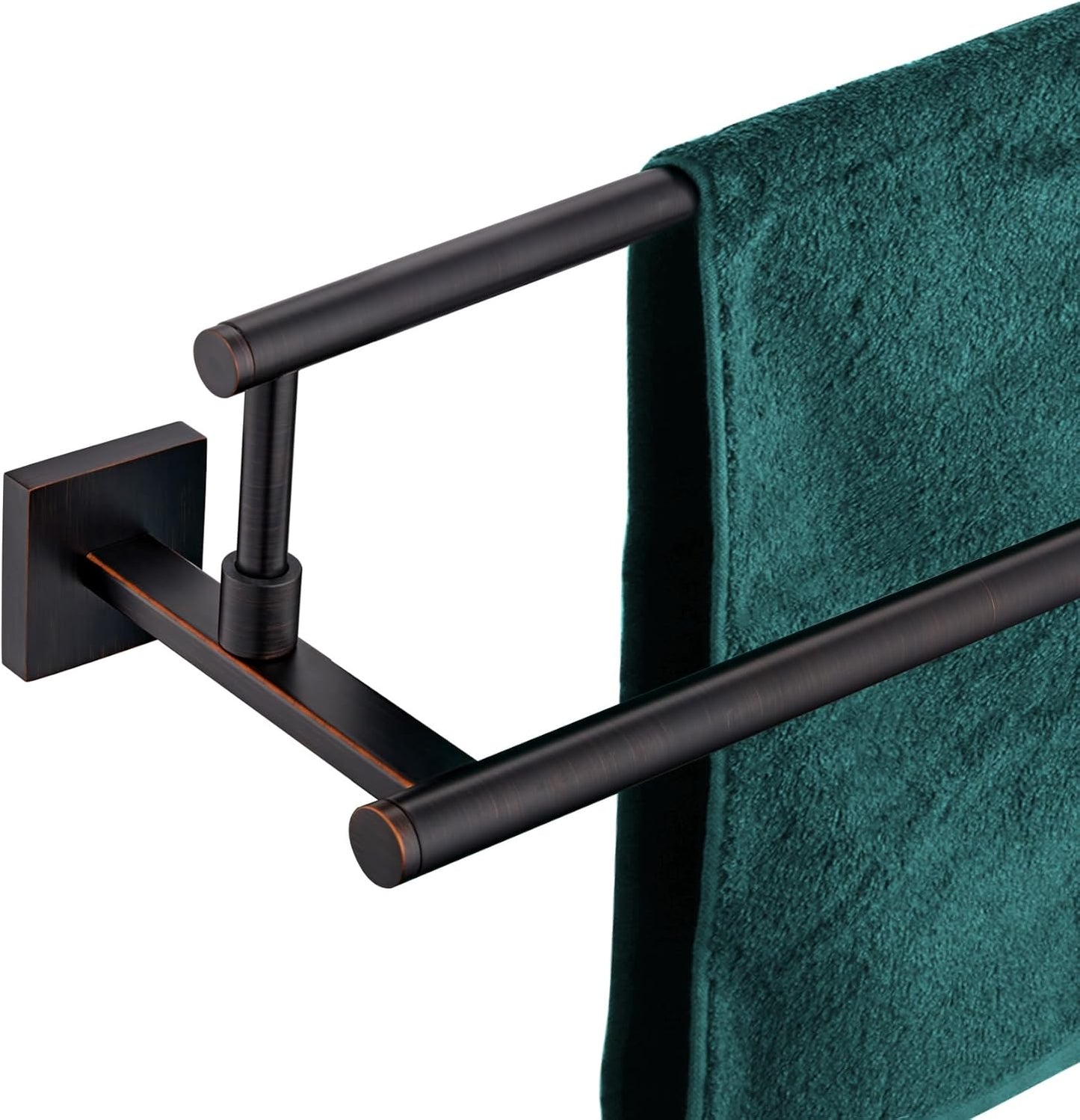 KOKOSIRI Towel Bars 32-Inch Bathroom Towel Holder Oil Rubbed Bronze Double Bath Towel Racks Wall Mounted Stainless Steel B5009ORB-L32
