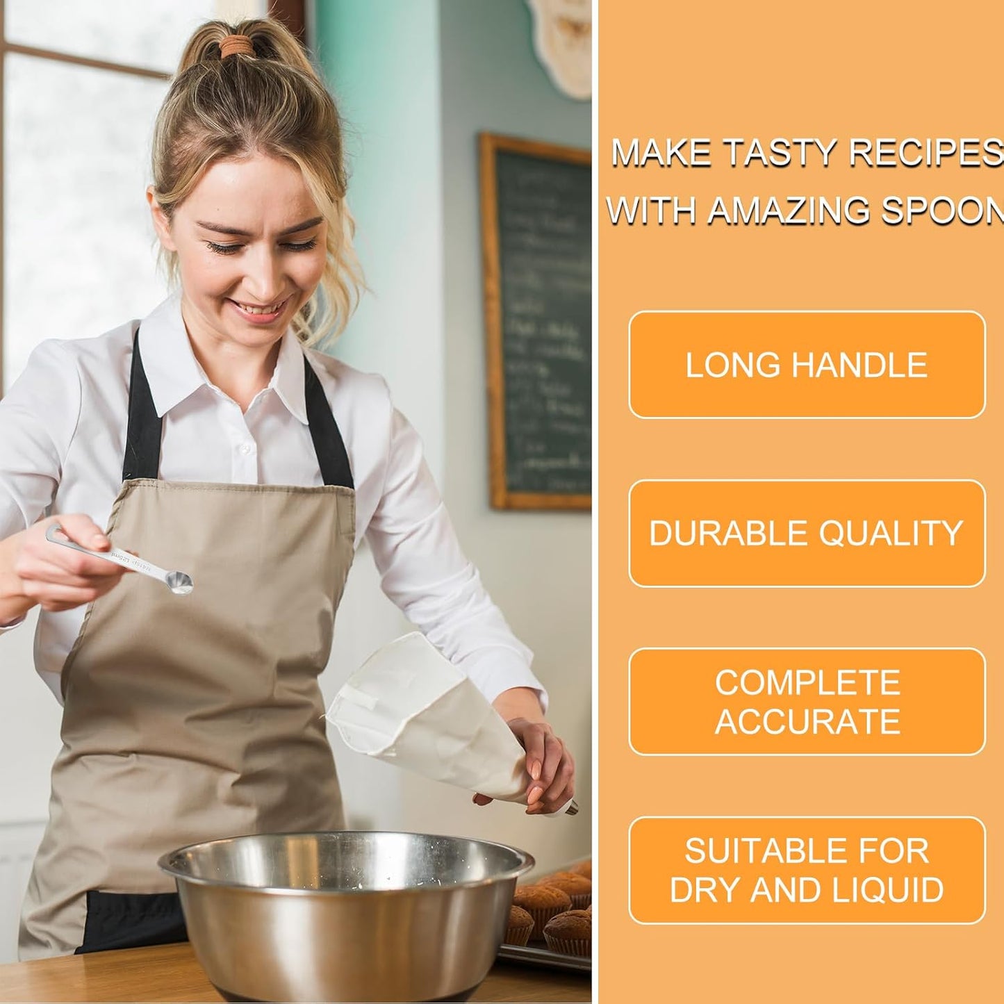 2 PCS Measuring Spoons Tablespoon Measuring Spoon 1/12 Tbsp (1/4 tsp | 1.25 ml |1.25 cc) Mini Spoons Stainless Steel Measuring Spoons for Kitchen Cooking Spoon(Silver)