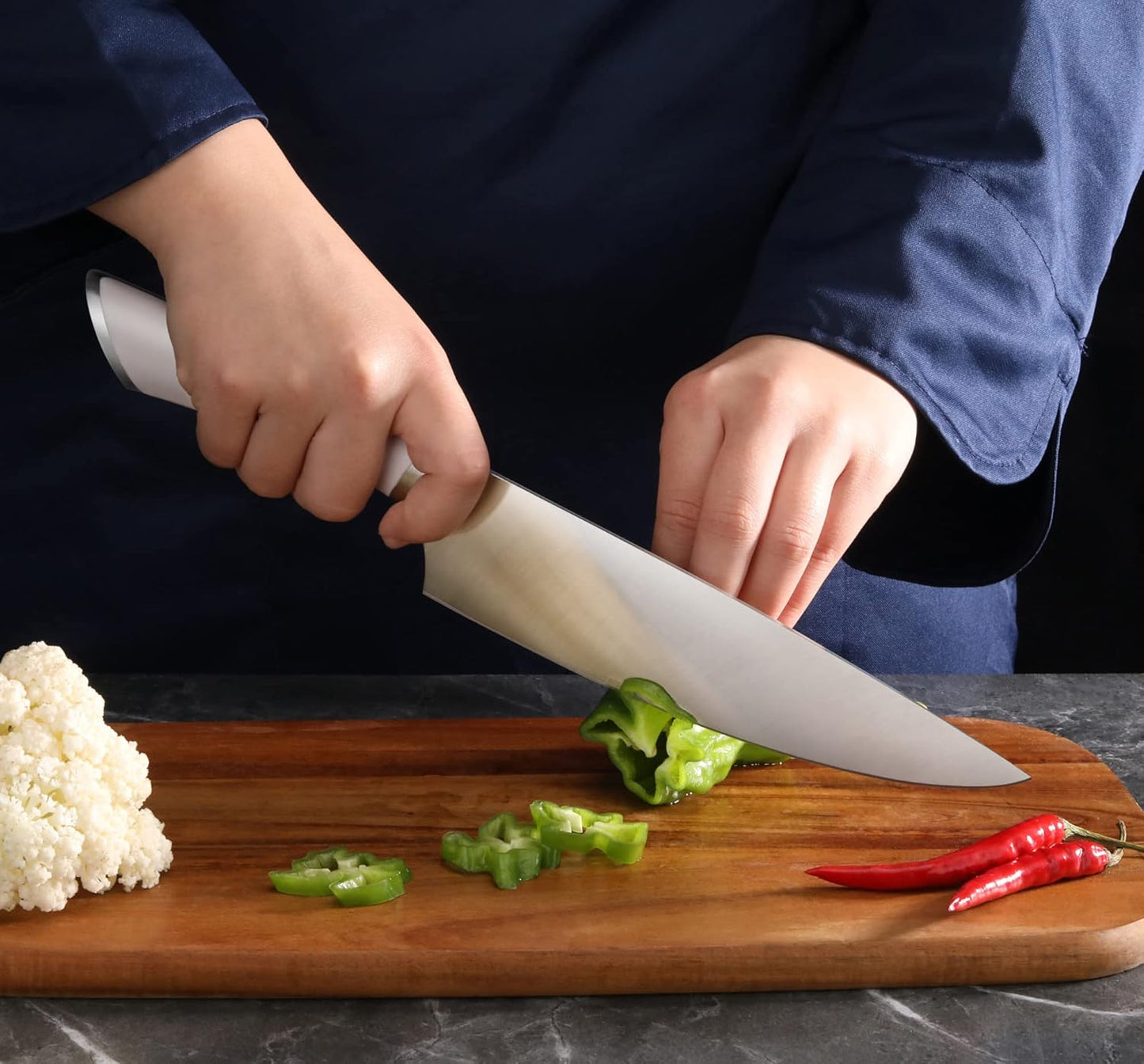 Cangshan ELBERT Series German Steel Forged Knife Block Sets (10-Piece, White)