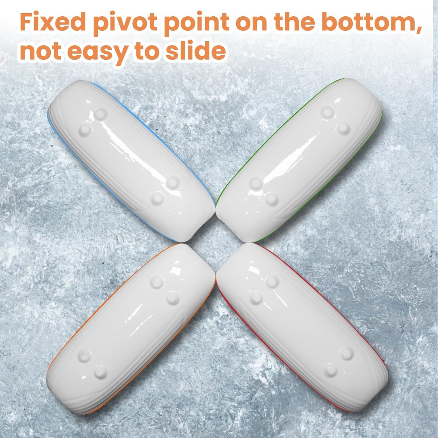 Cinf Colorful Side Ceramic Corn Cob Holders 8.8" Corn Dishes Set of 4, White Dishes Non-slip Bottom Microwave Dishwasher Oven Safe